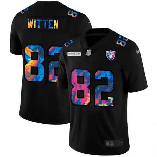 Las Vegas Raiders 82 Jason Witten Men Nike Multi Color Black 2020 NFL Crucial Catch Vapor Untouchable Limited Jersey